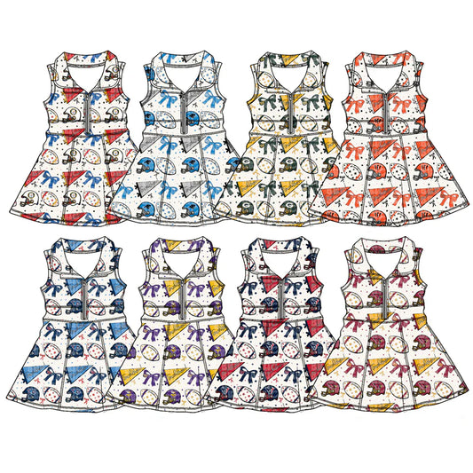 Toddle girls wholesale custom team design yoga dress