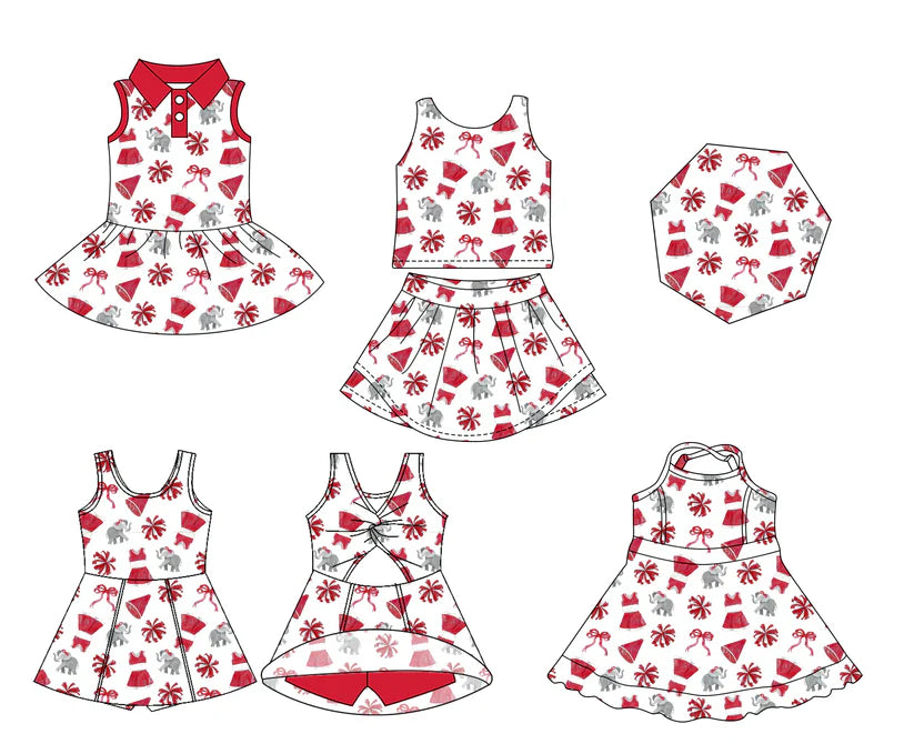 Toddle girls wholesale custom team design yoga dress