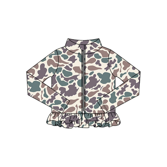 Girsl blue lavender camo yoga t-shirt top preorder