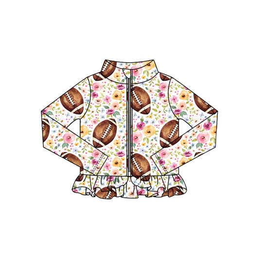Girsl football floral yoga t-shirt top preorder