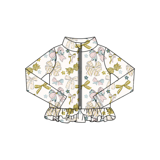 Girsl bow design yoga t-shirt top preorder