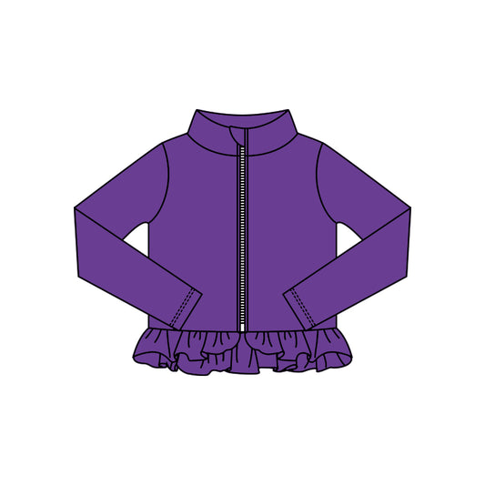 Girls purple design yoga t-shirt top preorder