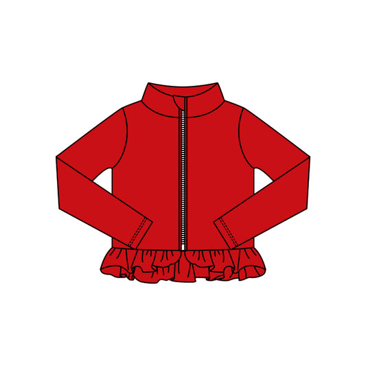 Girls red design yoga t-shirt top preorder