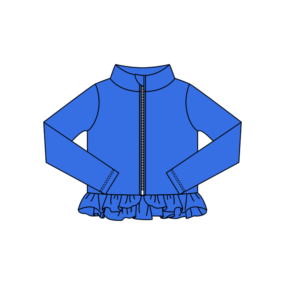 Girls blue design yoga t-shirt top preorder