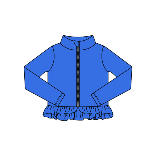 Girls blue design yoga t-shirt top preorder