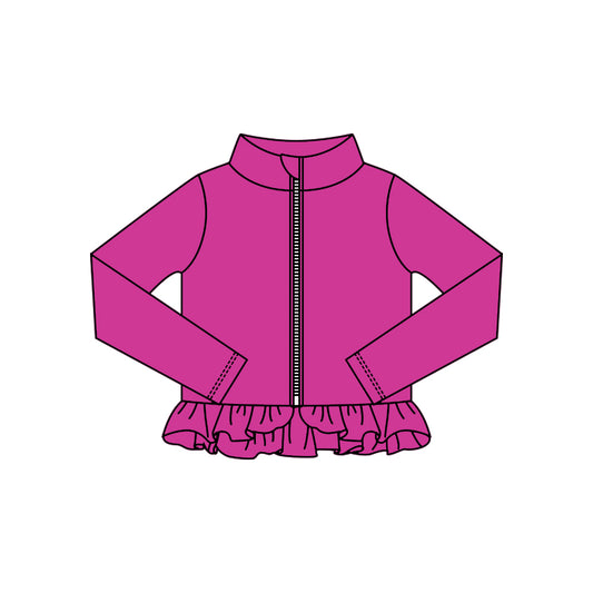 Girls purple design yoga t-shirt top preorder