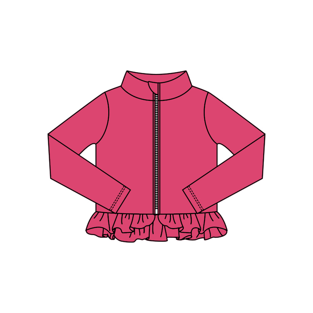 Girls hot pink design yoga t-shirt top preorder