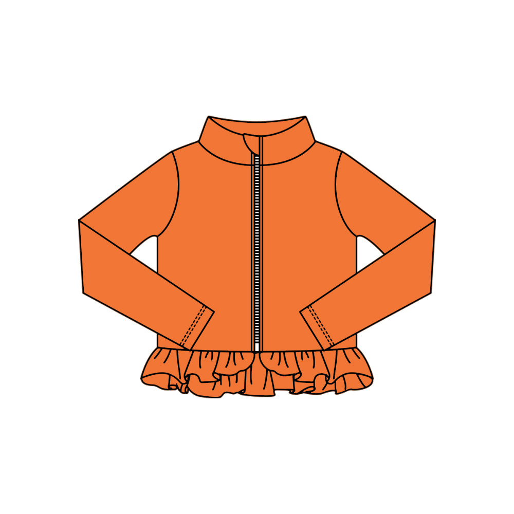Girls orange design yoga t-shirt top preorder