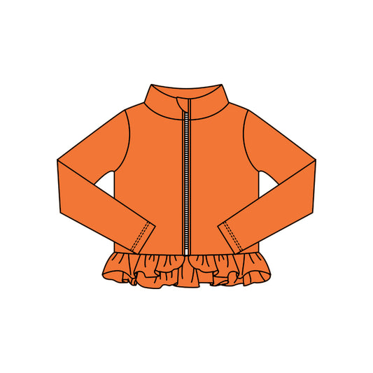 Girls orange design yoga t-shirt top preorder