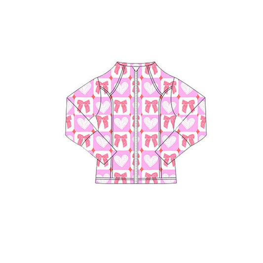 Girls pink bow design yoga t-shirt top preorder