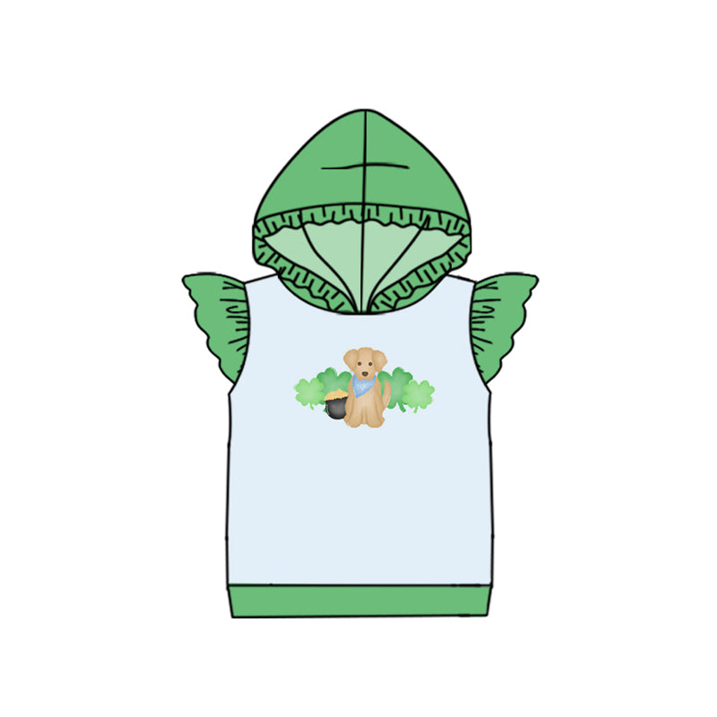 Saint Patrick's Day baby girl short sleeve top preorder