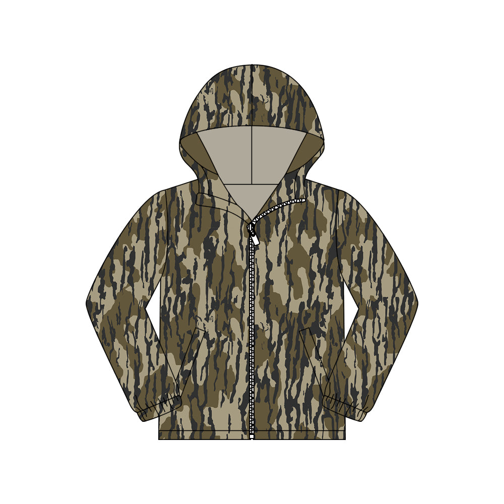 Adult women camo long sleeve hoodie top preorder