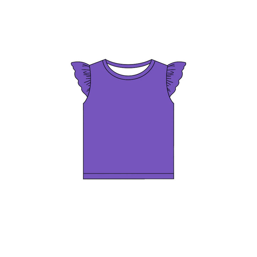 Purple color girls summer cotton tank top preorder