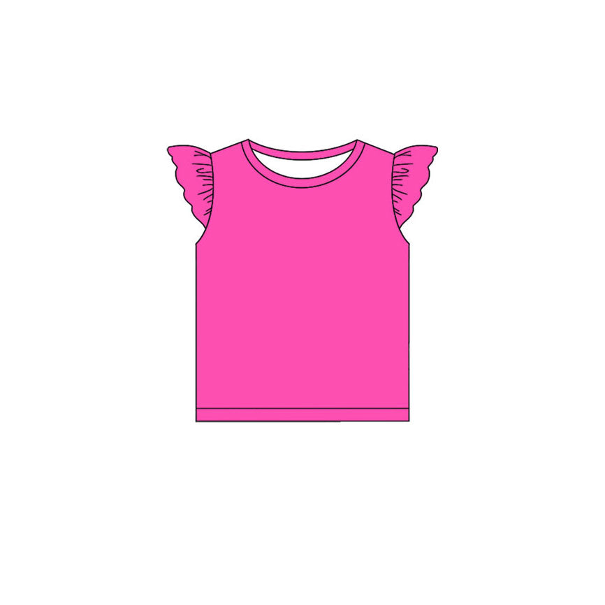Hot pink color girls summer cotton tank top preorder