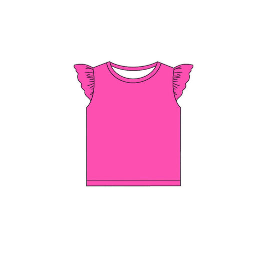 Hot pink color girls summer cotton tank top preorder