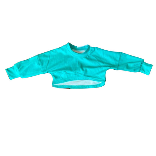 Girls blue color long sleeve yoga  top preorder