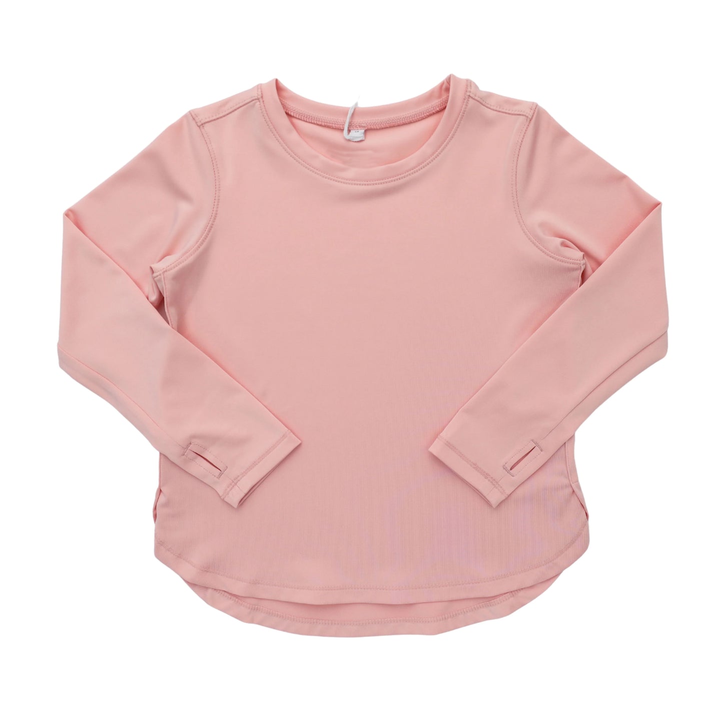 Solid pink long sleeve cotton top preorder