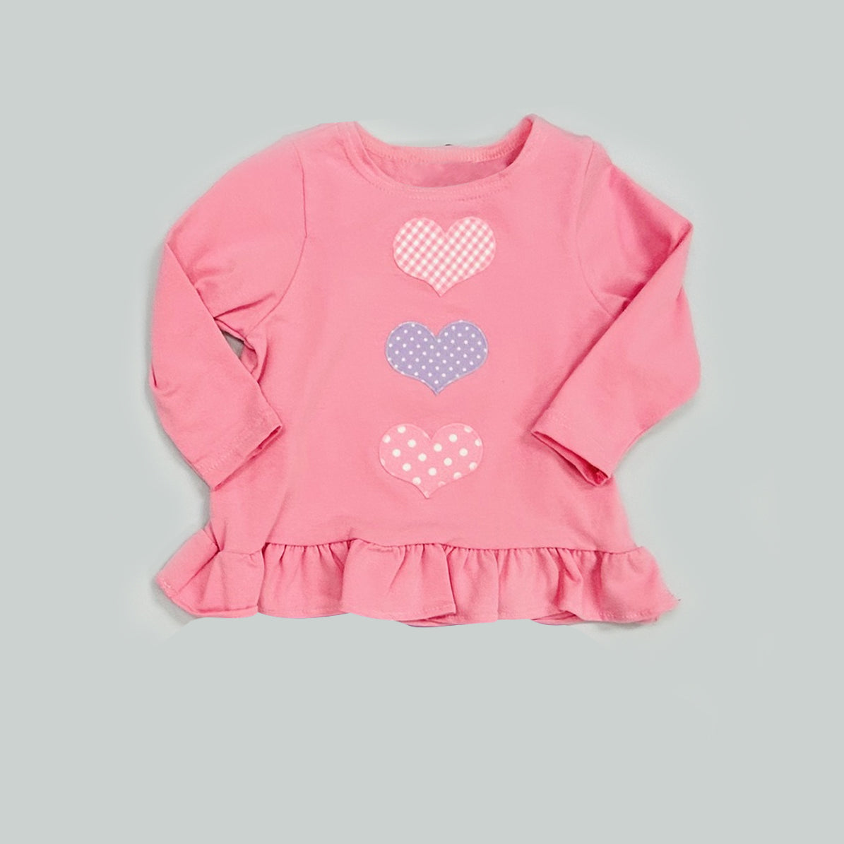 Valentines heart kids long sleeve top preorder