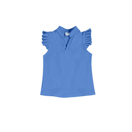 Dark blue color girls yoga tank top preorder