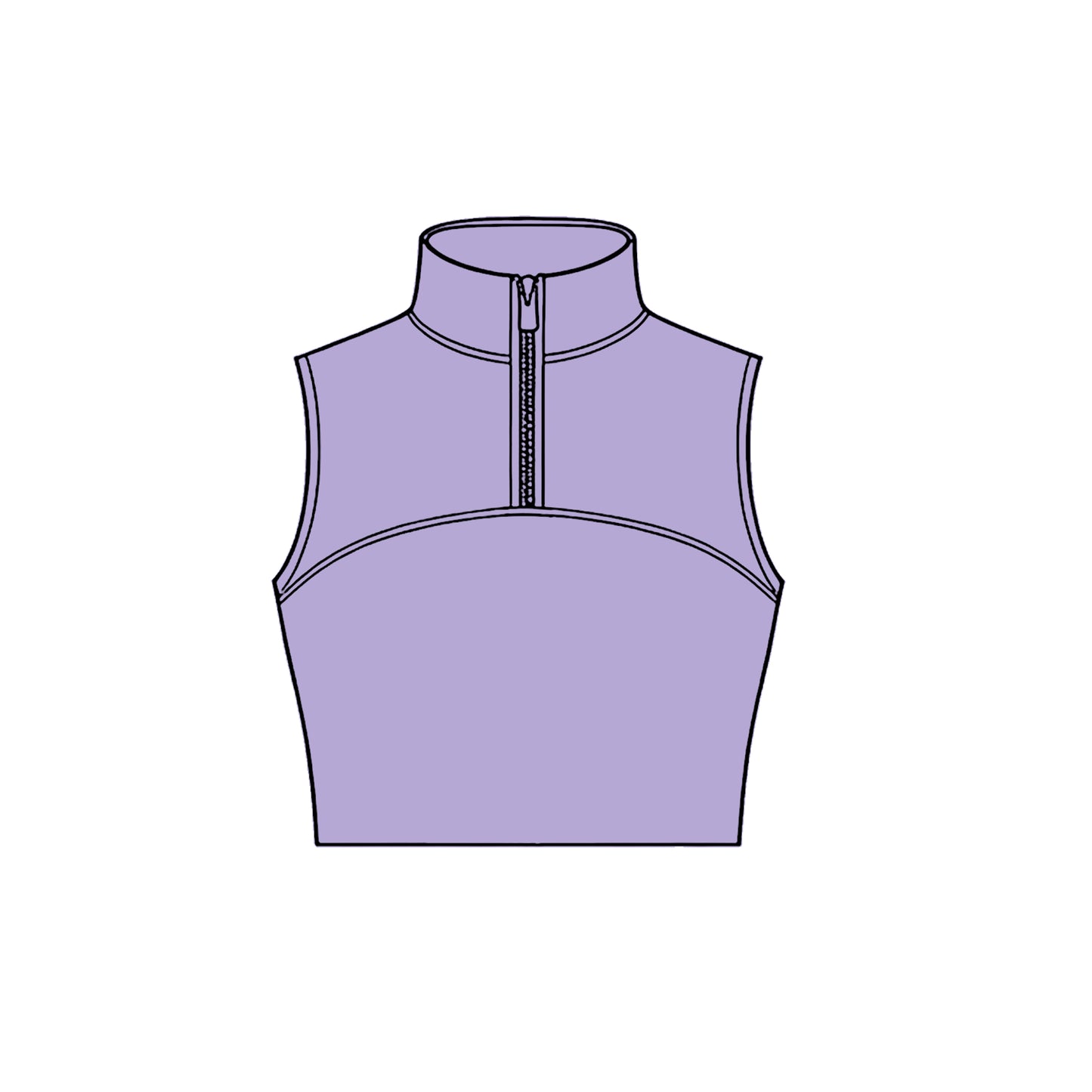 Lavender color girls yoga tank top preorder