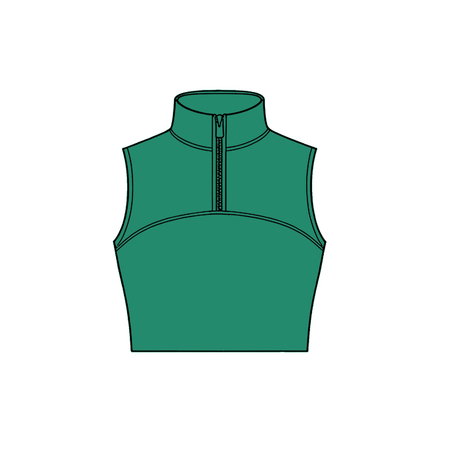 Green color girls yoga tank top preorder