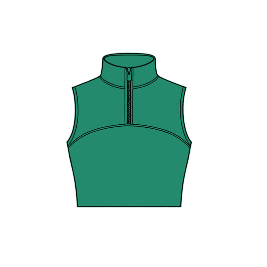 Green color girls yoga tank top preorder