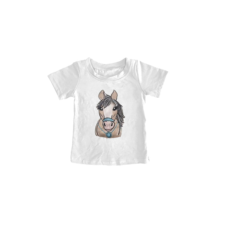 Western horse boy short sleeve top preorder