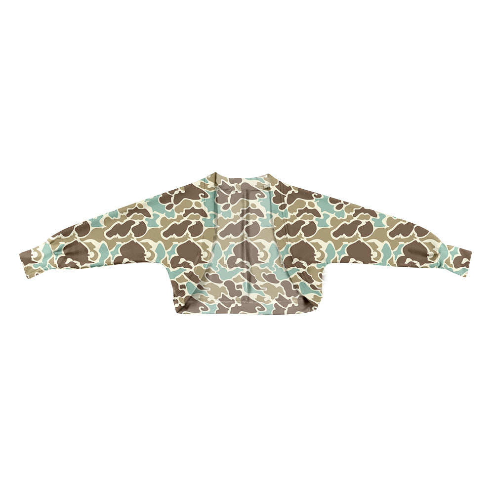 Green camo girls yoga coat preorder