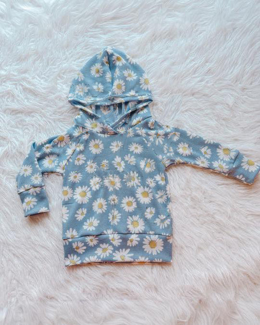Flowers print girls long sleeve hoodie top preorder