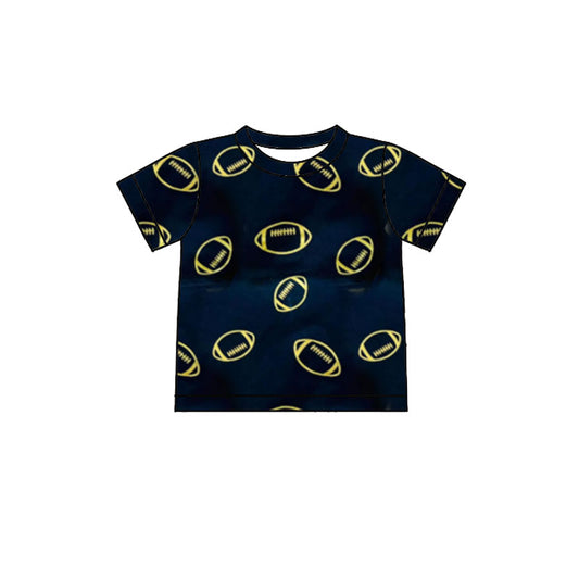 Football team style boy short sleeve  top preorder