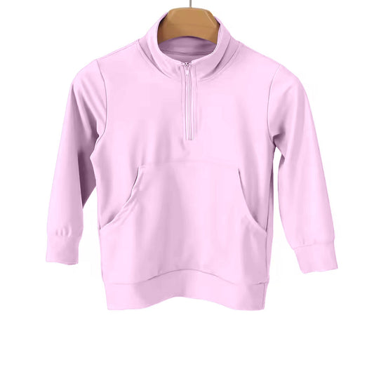 Lavender color girls yoga pullover top preorder