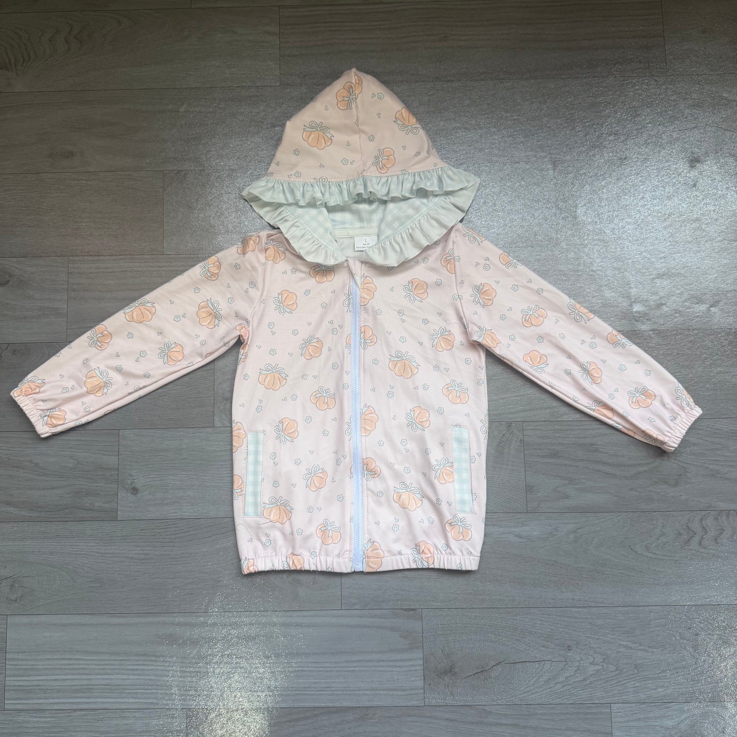 Fall pumpkin kids girl long sleeve hoodie top preorder