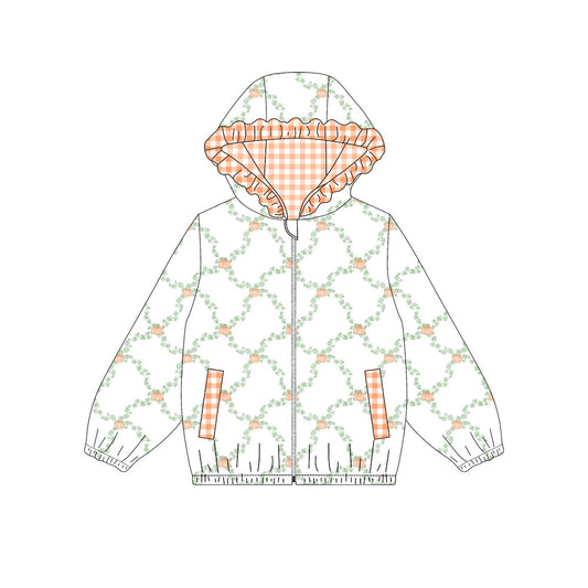 Fall pumpkin kids girl long sleeve hoodie top preorder