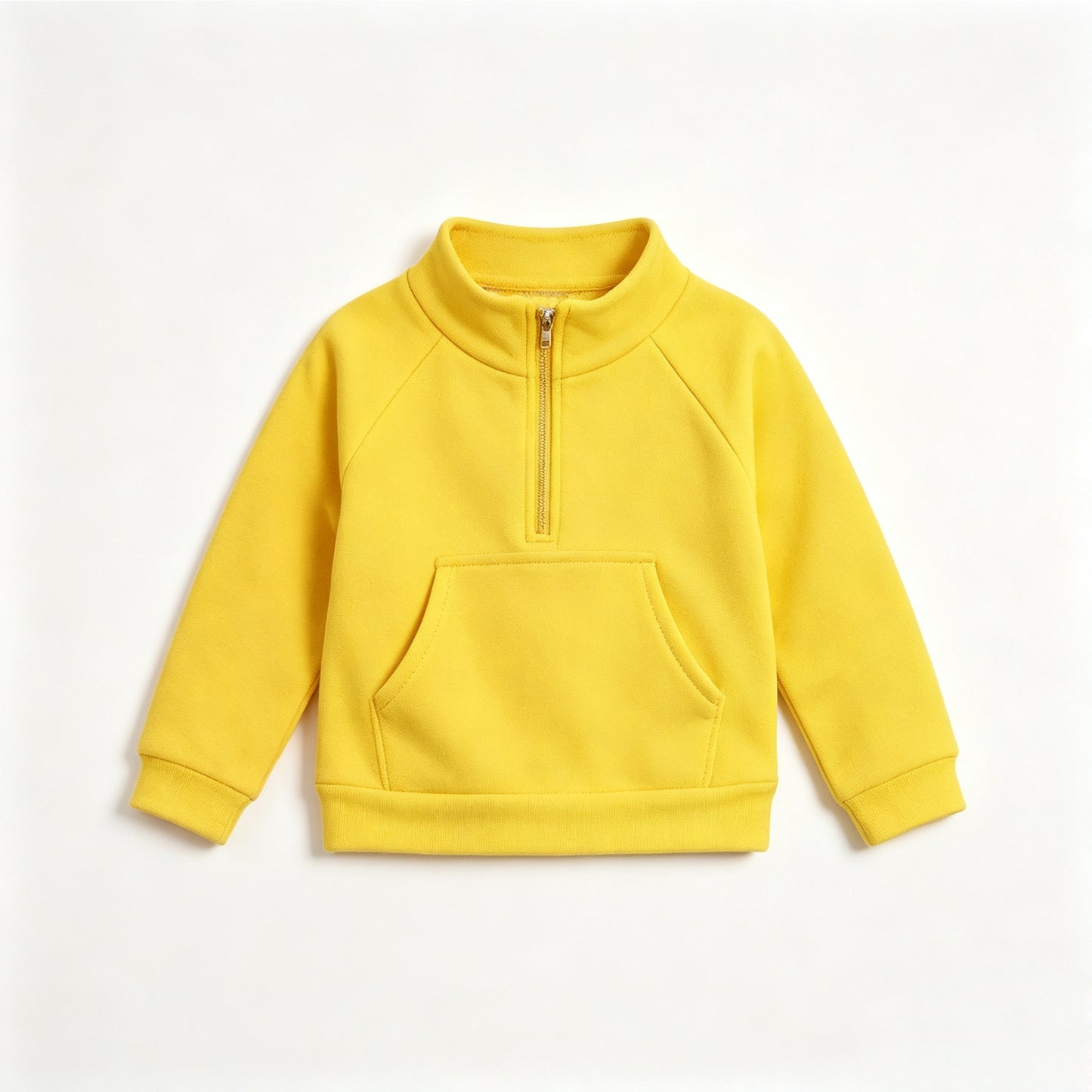 Yellow color kids girl long sleeve pullover top preorder