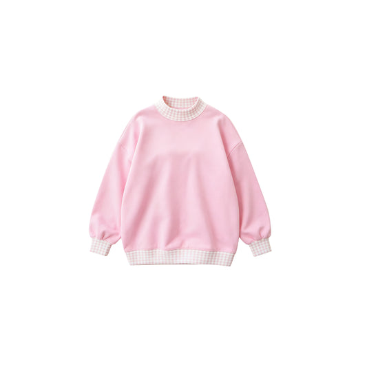 Pink color kids girl long sleeve top preorder