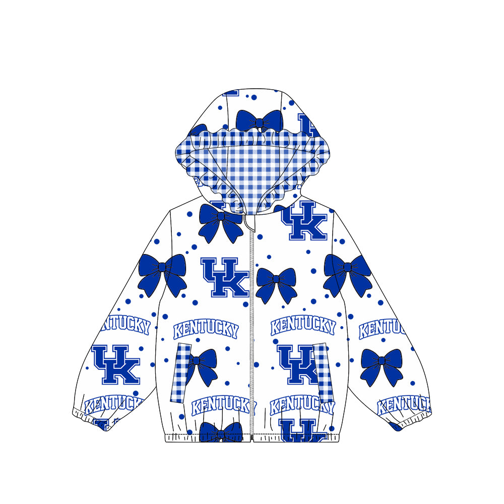 Kentucky team print kids girls long sleeve  hoodie top preorder