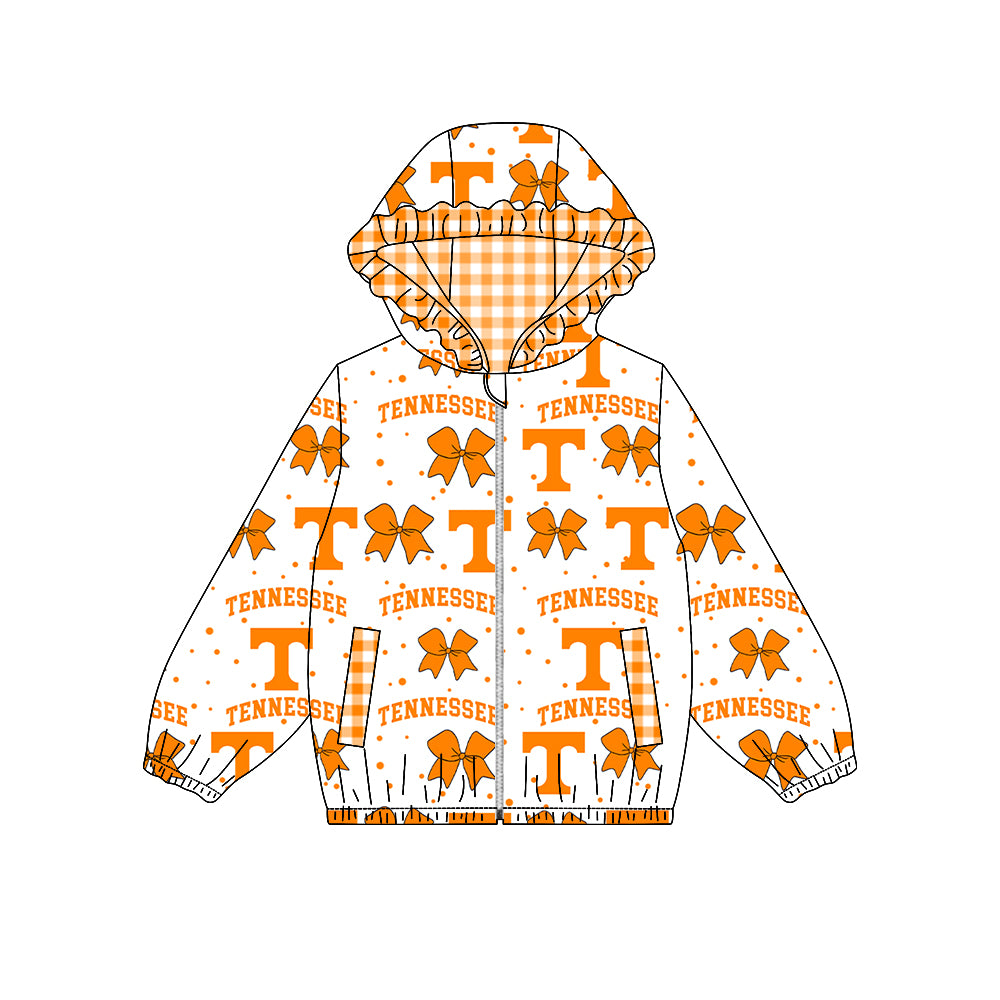 Tennessee team style girls long sleeve hoodie top preorder