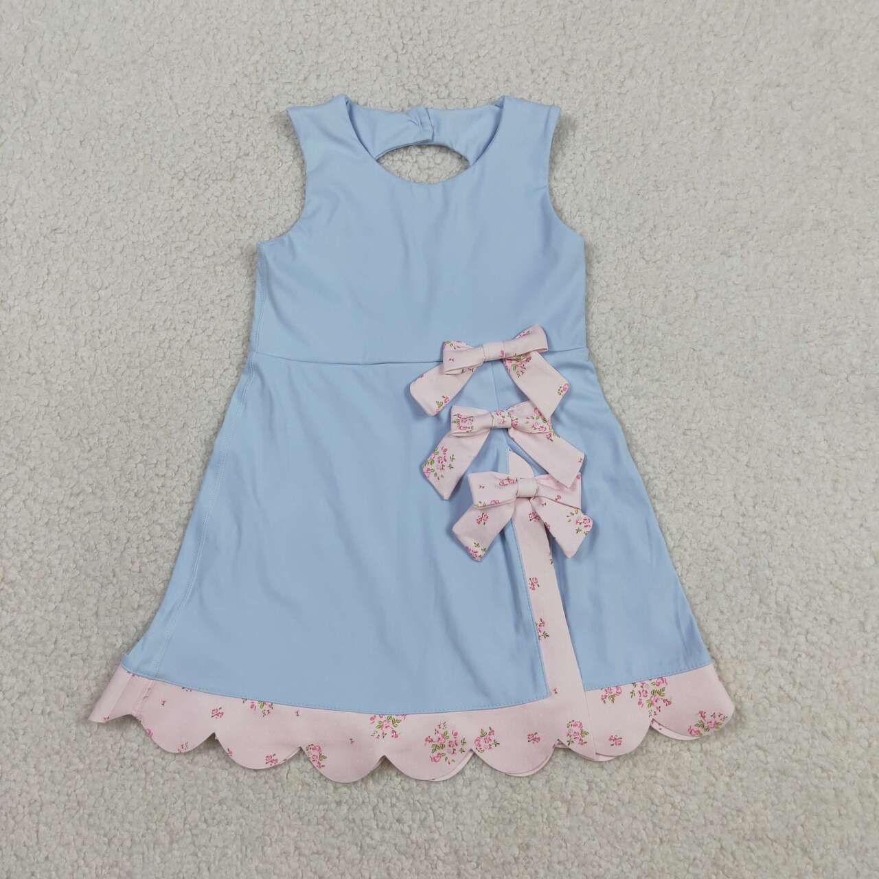 Blue color baby girls yoga dress