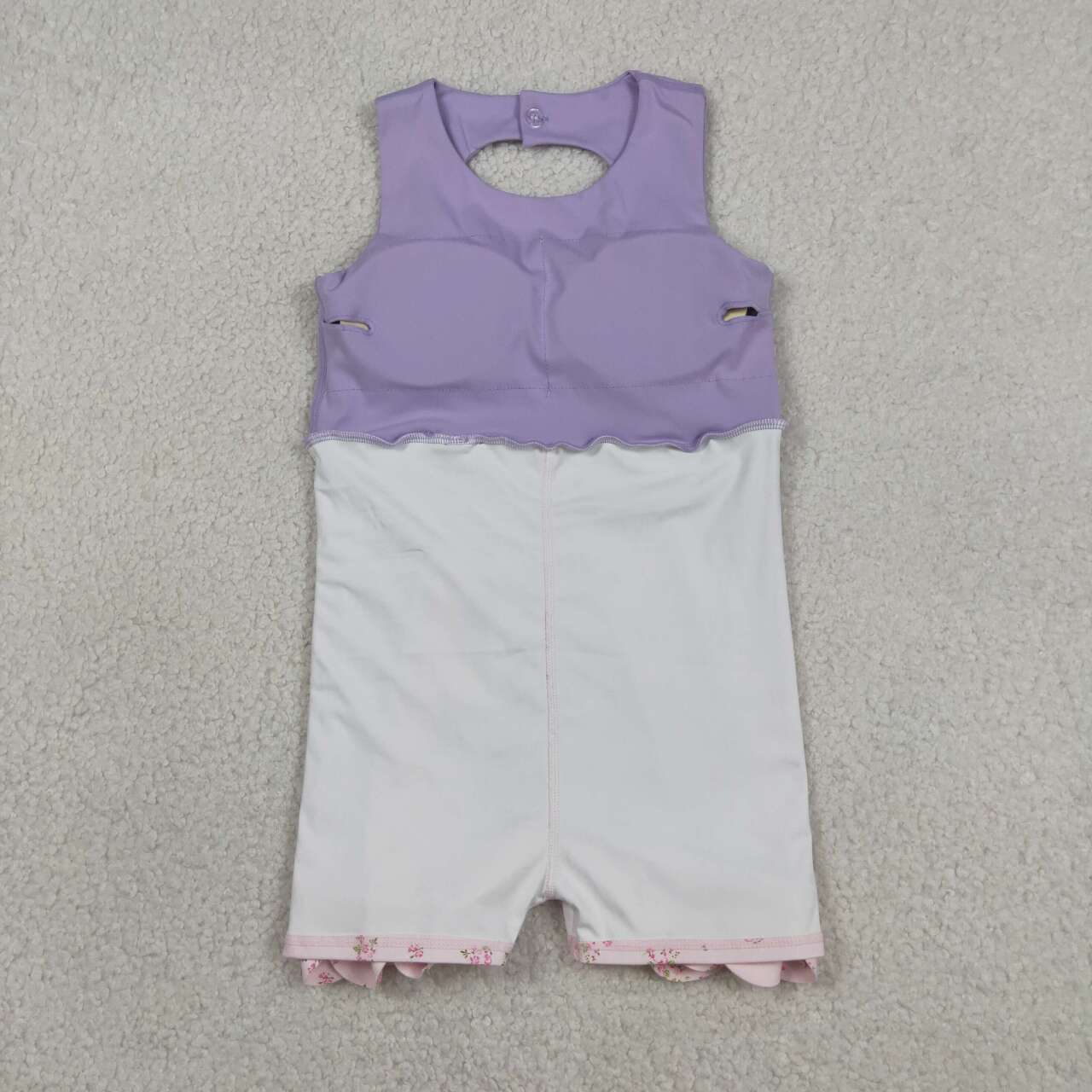 Lavender bow baby girls summer yoga dress