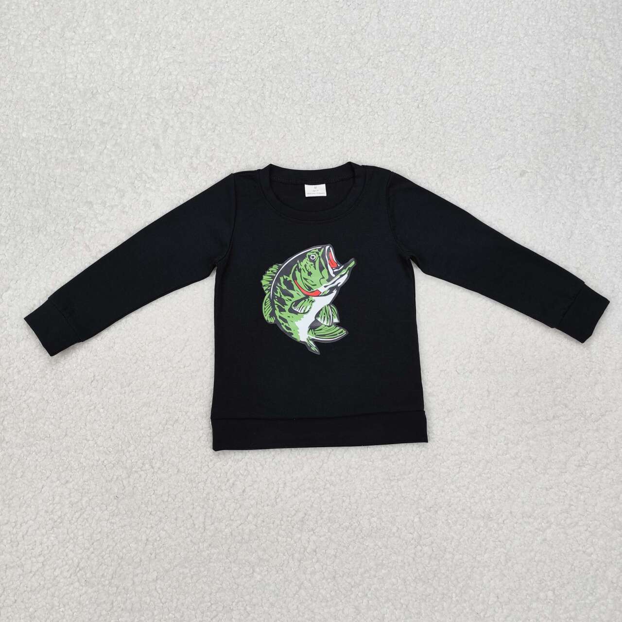 Baby boy long sleeve vinly fishing Top