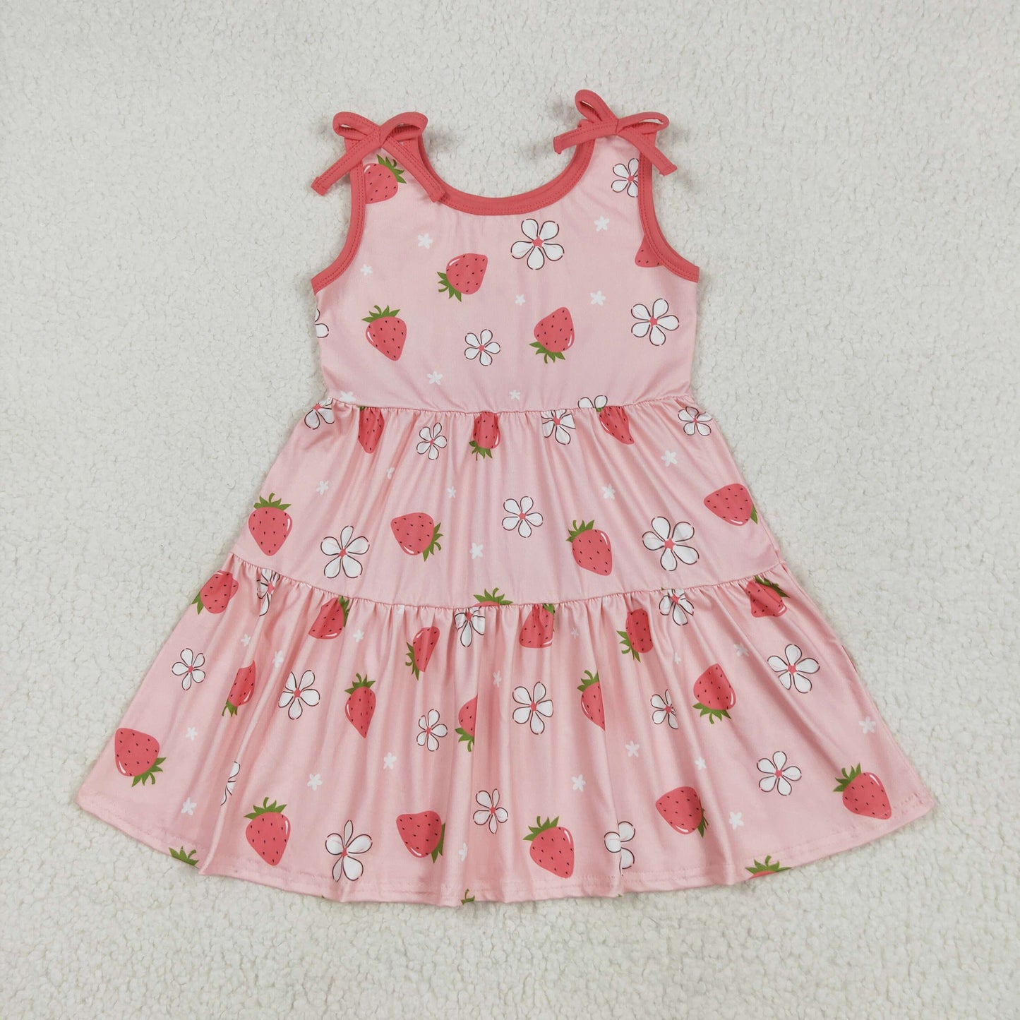 Baby girl strawberry floral summer dress