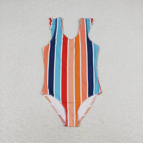 mommy and me stripes summer two pieces swimwear