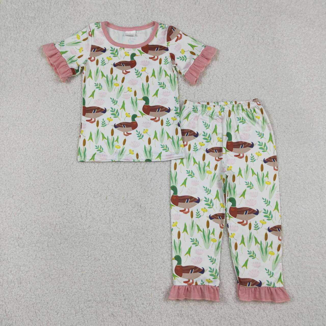 mallard duck floral clothing set