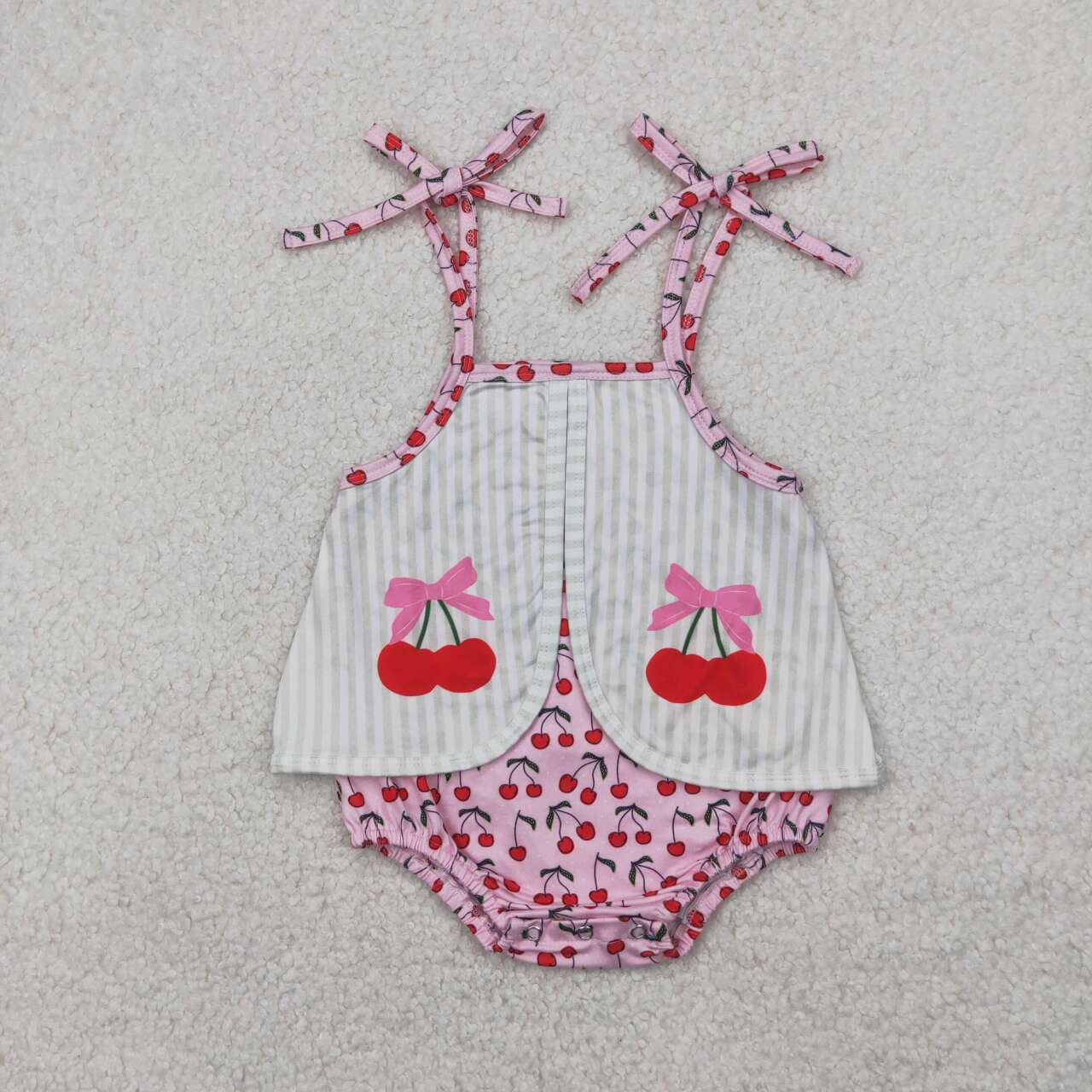 Toddle baby girl strawberry romper