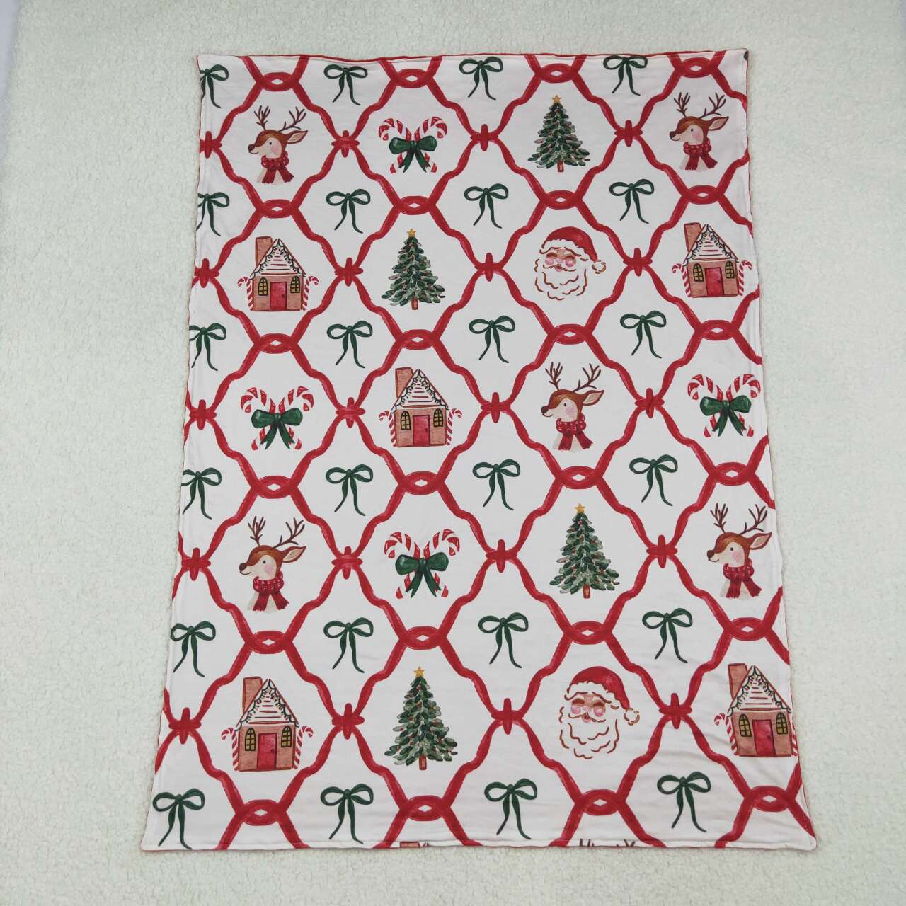 toddle kids Christmas design soft blanket