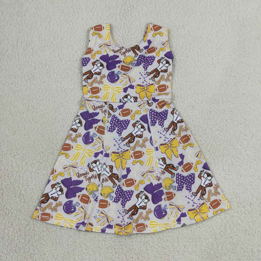 Toddle girls tiger team design yoga dress
