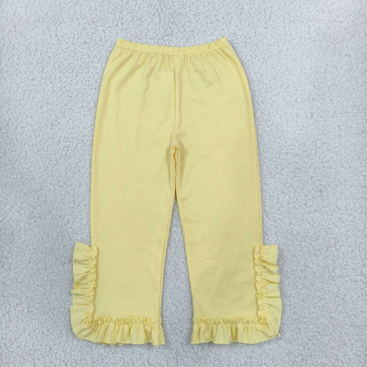 Yellow color girls cotton pants