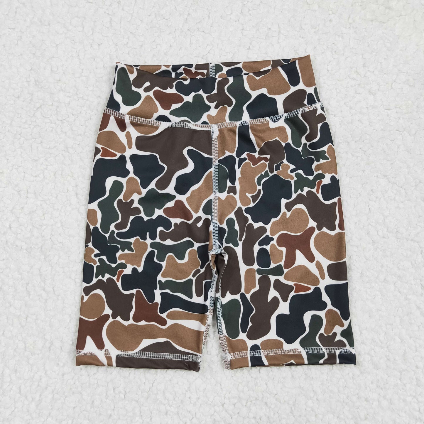 Toddle baby girls camo print summer biking shorts