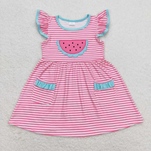 best sister embroidery watermelon summer sibling matching clothes