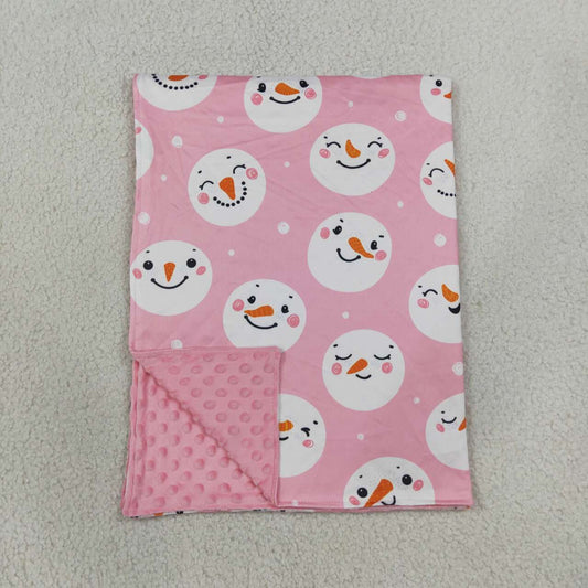 Toddle kids Christmas snowman soft blanket